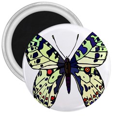 A Colorful Butterfly Image 3  Magnets by Simbadda