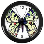 A Colorful Butterfly Image Wall Clocks (Black) Front