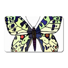 A Colorful Butterfly Image Magnet (rectangular) by Simbadda