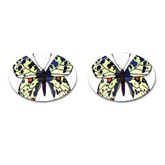 A Colorful Butterfly Image Cufflinks (oval) by Simbadda