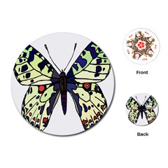 A Colorful Butterfly Image Playing Cards (round)  by Simbadda