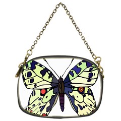 A Colorful Butterfly Image Chain Purses (one Side)  by Simbadda