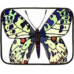 A Colorful Butterfly Image Fleece Blanket (mini) by Simbadda