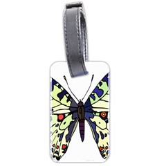 A Colorful Butterfly Image Luggage Tags (two Sides) by Simbadda