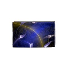 Fractal Magic Flames In 3d Glass Frame Cosmetic Bag (small)  by Simbadda