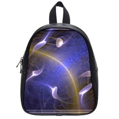 Fractal Magic Flames In 3d Glass Frame School Bags (small)  by Simbadda