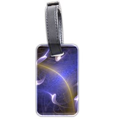 Fractal Magic Flames In 3d Glass Frame Luggage Tags (two Sides) by Simbadda