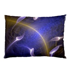 Fractal Magic Flames In 3d Glass Frame Pillow Case (two Sides) by Simbadda