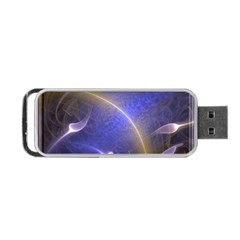 Fractal Magic Flames In 3d Glass Frame Portable Usb Flash (one Side) by Simbadda