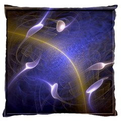 Fractal Magic Flames In 3d Glass Frame Standard Flano Cushion Case (one Side) by Simbadda