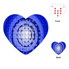 Abstract Background Blue Created With Layers Playing Cards (heart)  by Simbadda