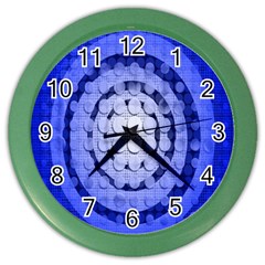 Abstract Background Blue Created With Layers Color Wall Clocks by Simbadda