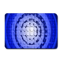 Abstract Background Blue Created With Layers Small Doormat  by Simbadda