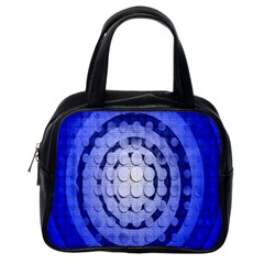 Abstract Background Blue Created With Layers Classic Handbags (one Side) by Simbadda