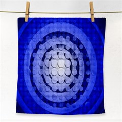 Abstract Background Blue Created With Layers Face Towel by Simbadda