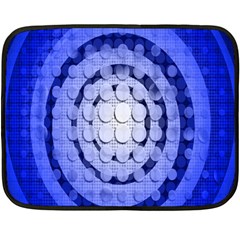 Abstract Background Blue Created With Layers Fleece Blanket (mini) by Simbadda