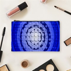 Abstract Background Blue Created With Layers Cosmetic Bag (medium)  by Simbadda