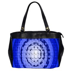 Abstract Background Blue Created With Layers Office Handbags (2 Sides)  by Simbadda