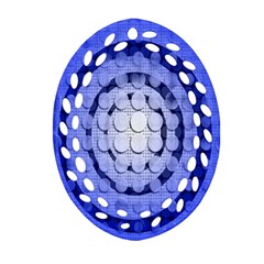 Abstract Background Blue Created With Layers Ornament (oval Filigree) by Simbadda