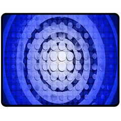 Abstract Background Blue Created With Layers Double Sided Fleece Blanket (medium)  by Simbadda