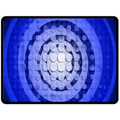 Abstract Background Blue Created With Layers Double Sided Fleece Blanket (large)  by Simbadda