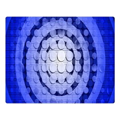 Abstract Background Blue Created With Layers Double Sided Flano Blanket (large)  by Simbadda