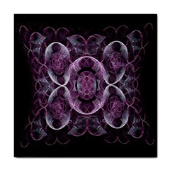 Fractal In Lovely Swirls Of Purple And Blue Tile Coasters by Simbadda