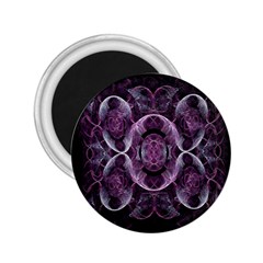 Fractal In Lovely Swirls Of Purple And Blue 2 25  Magnets by Simbadda