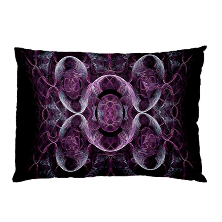 Fractal In Lovely Swirls Of Purple And Blue Pillow Case (Two Sides)