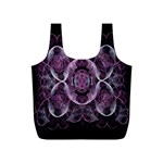 Fractal In Lovely Swirls Of Purple And Blue Full Print Recycle Bags (S)  Front