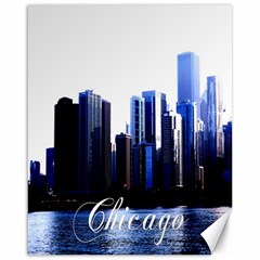 Abstract Of Downtown Chicago Effects Canvas 16  X 20   by Simbadda