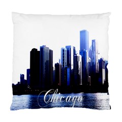 Abstract Of Downtown Chicago Effects Standard Cushion Case (two Sides) by Simbadda