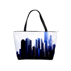 Abstract Of Downtown Chicago Effects Shoulder Handbags by Simbadda