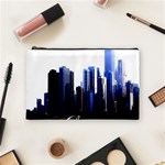 Abstract Of Downtown Chicago Effects Cosmetic Bag (Medium)  Front