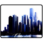 Abstract Of Downtown Chicago Effects Fleece Blanket (Medium)  60 x50  Blanket Front