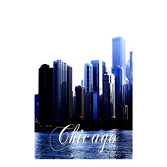 Abstract Of Downtown Chicago Effects Shower Curtain 48  X 72  (small)  by Simbadda