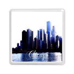 Abstract Of Downtown Chicago Effects Memory Card Reader (square)  by Simbadda