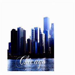 Abstract Of Downtown Chicago Effects Small Garden Flag (two Sides) by Simbadda