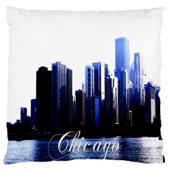 Abstract Of Downtown Chicago Effects Standard Flano Cushion Case (one Side) by Simbadda