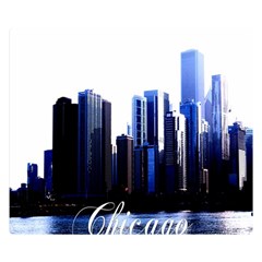 Abstract Of Downtown Chicago Effects Double Sided Flano Blanket (small)  by Simbadda