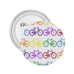 Rainbow Colors Bright Colorful Bicycles Wallpaper Background 2 25  Buttons by Simbadda