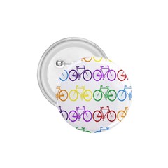 Rainbow Colors Bright Colorful Bicycles Wallpaper Background 1 75  Buttons by Simbadda