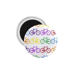 Rainbow Colors Bright Colorful Bicycles Wallpaper Background 1 75  Magnets by Simbadda