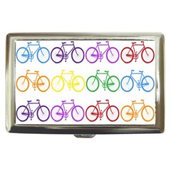 Rainbow Colors Bright Colorful Bicycles Wallpaper Background Cigarette Money Cases by Simbadda