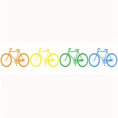 Rainbow Colors Bright Colorful Bicycles Wallpaper Background Large Bar Mats by Simbadda