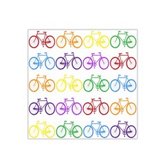 Rainbow Colors Bright Colorful Bicycles Wallpaper Background Satin Bandana Scarf by Simbadda