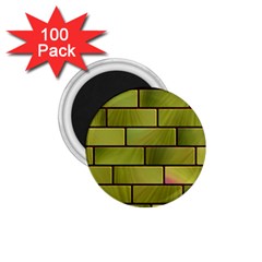 Modern Green Bricks Background Image 1 75  Magnets (100 Pack)  by Simbadda