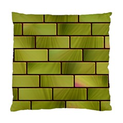 Modern Green Bricks Background Image Standard Cushion Case (one Side) by Simbadda