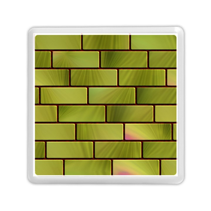 Modern Green Bricks Background Image Memory Card Reader (Square) 