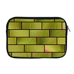 Modern Green Bricks Background Image Apple Macbook Pro 17  Zipper Case by Simbadda